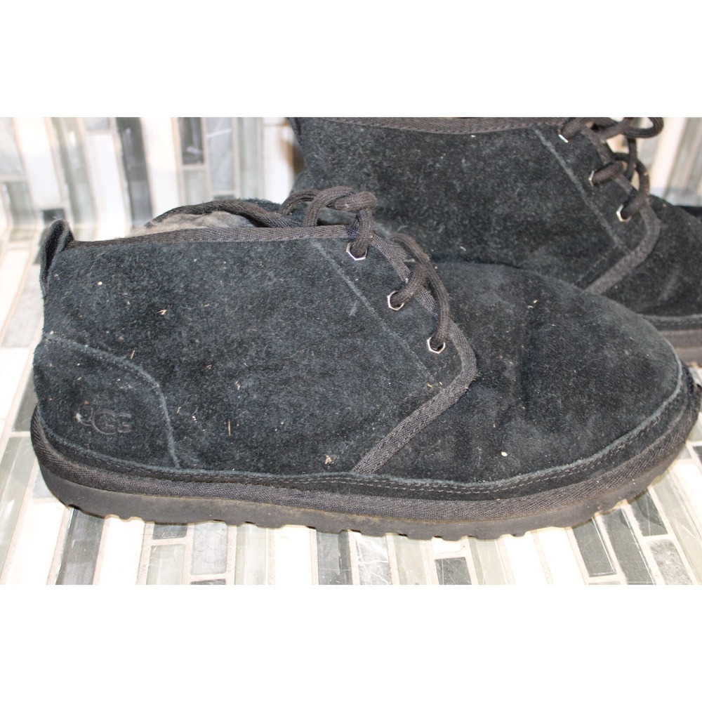 UGG 3236 Neumel Men's Suede Wool Chukka Boots‎ - Black - Size 9